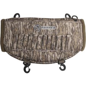 Cupped Waterfowl Deluxe Hunting Camo Hand Warmer, Fleece Lined Hand Warming Pocket with Exterior Shell Holders (One Size, Mossy Oak Bottomland Camo)