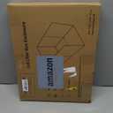 Less-Mess Cat Litter Box Enclosure, Open Top High Side, 26''x17''x17'' Extra Large Water Resistance Splash Guard for Cat Litter Boxes (Grey)