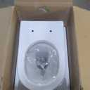 St. Tropez Back to Wall Concealed Tank Toilet Bowl, Black Hardware (White)