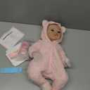 WOOROY Realistic Reborn Baby Dolls - 20 Inch Real Life Baby Doll, Lifelike Newborn Baby Girl in Pink Plush Outfit, Handmade Collectible Gift with Accessories for Kids 3+