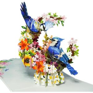 CUTE POPUP Funny Romantic Penguin 3D Pop Up Anniversary & Birthday Card for Couples, Wife, Husband, Boyfriend or Girlfriend  Heartfelt Valentine Card on Italian Paper with Envelope (Green)