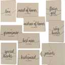 Hortense B. Hewitt 50-Count Thank You Note Cards with Envelopes, 4.8 x 3.5-Inches (Kraft)