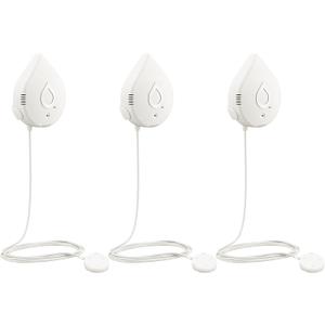 Moen White Flo Smart Water Leak Detector, Water Sensor Alarm for Home, 3-Pack, 920-005