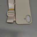 Compatible with iPhone 17 Case with Lanyard Crossbody iPhone Case with Strap Adjustable Shockproof Drop Protection Silicone Phone Cover for iPhone 17 6.3 inch Stone