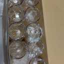 48 Packs 8oz Acrylic Reusable Plastic Glasses Bulk Christmas Wedding Disposable Short Stem New Year Party Goblet Cup Vintage Unbreakable Cocktail Drink Bars Stemware (Champagne)