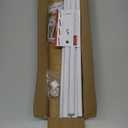 Thestoa Curtain Rods for Windows 48 to 84-92 Inch, White, Stainless Steel Rods for Bedroom, Living Room, Kitchen, Farmhouse, Outdoor