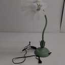 Flower Table Lamp,LED Reading Light Bedside Vintage Flower Night Light,3 Colors Modes Kawaii Bedside Lamps Decor,Living Room Bedroom Room Lighting Table Lamps Home Decoration (Green)