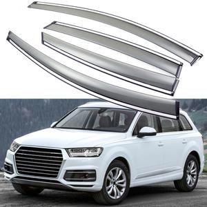 Sun/Rain Guards Wind Deflector Window Visor Compatible with 2017-2025 Audi Q7 SQ7, Sun Visor Shield, Tape-On 4 pcs