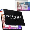 IPROKKO Magnetic Privacy Screen Protector Compatible with iPad Pro 12.9 Inch (6th/ 5th/ 4th/ 3rd Generation, 2022 2021 2020 2018), Removable Anti Blue Light Glare Spy Private Filter Black Security Cover