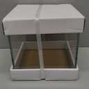 Small Nano Tall Rimless Tank, Glass Fish Tank, Betta Tank (2 Gallon 7.8x7.8x7.8inch/20x20x20cm)