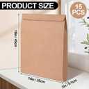 Fullhawl 15 Pcs 14 x 18 x 2 Inch Large Expandable Catalog Envelopes Manilla Kraft Peel and Seal Envelopes Light Large Mailing for Office Home Documents Magazines Photos Storage Organizing (Brown)