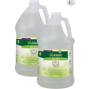 Biokleen Bac-Out Pet Urine Odor Eliminator - 32 Ounce Spray 2 Pack - Enzymatic, Natural, Destroys Stains & Odors Safely, for Pet Stains on Carpets & Furniture - Micro Towel Included