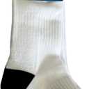 ADIDAS Quarter Crew Socks, 3 Pairs, Unisex Sizes 6-12, White (White)