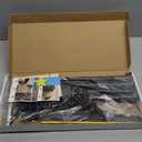 B-Land Carpet Rake for Pet Hair Removal, Reusable Pet Hair Remover with 60 Adjustable Long Handle, Carpet Scraper Dog Cat Hair Remover Tool for Rugs, Mats, Couch, Furniture-Black Pole