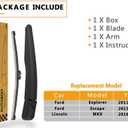 Rear Wiper Arm Blade Replacement for Ford Explorer 2011-2023,Escape 2013-2023,2015-2019 Lincoln MKX Back Windshield Wiper Blade Arm Set -Original Equipment Replacement