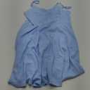 GOOBGS Women's 1950s Retro Vintage Spaghetti Strap Cocktail Swing Dresses with Pockets (Sky Blue, Large)