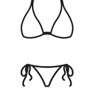 CUPSHE Women's Bikini Sets Two Piece Swimsuit Blue/Green Medium Swimming Suit, M