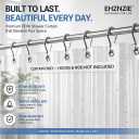 EHZNZIE Crystal Clear Shower Curtain Liner 72x72, PEVA Waterproof Bath Curtain, No Chemical Smell, 3 Weighted Magnets, Durable with Rustproof Metal Grommets