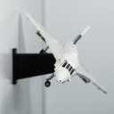 Wall Mount Hook for Lego 10318 Concorde Icons Set | Angled Wall Mount (Angled)