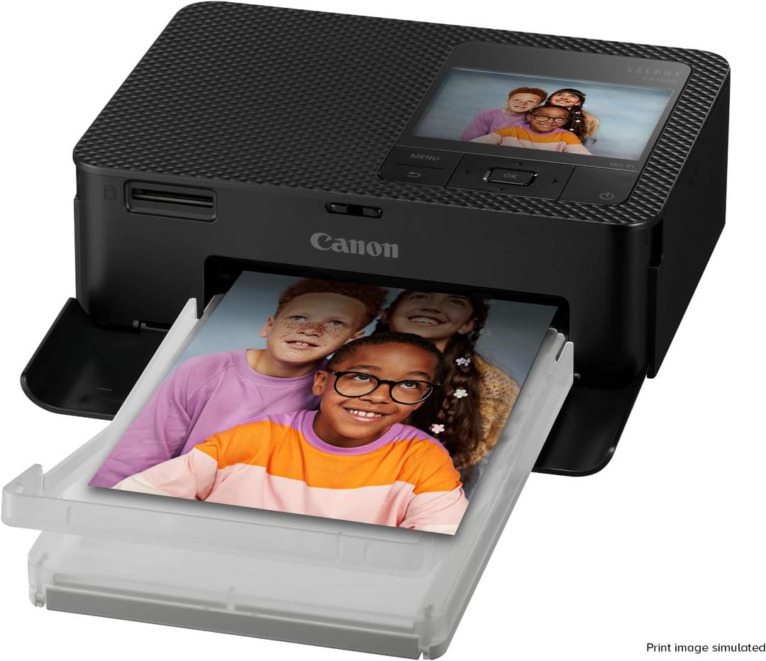 Canon Selphy CP1500 Wireless Compact Photo Printer (Black)