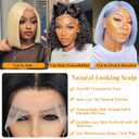 Bob Wig Human Hair Straight Bob wig human hair 13x4 HD Lace Front Wigs Human Hair 180% Short Bob Wigs for Women Glue less Bob Lace Front Wigs Pre Plucked Natural Color 12Inch