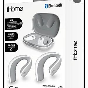 iHome True Wireless Earbuds, Work With Siri & Google Assistant White