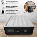 SoundAsleep Dream Series Luxury Air Mattress with ComfortCoil Technology & Built-in High Capacity Pump for Home & Camping- Double Height, Adjustable, Inflatable Blow Up, Portable - Queen Size