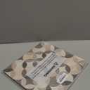 Floor Tiles Self Adhesive 12x12 Inch Gray and Beige Peel and Stick Vinyl Flooring Planks Geometric Circle Pattern for Kitchen Bathroom Bedroom Living Room Rental Home Renovation DIY Decor