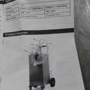 45 Gallon Gas Caddy Gasoline Diesel Can Hand Siphon Pump With Rolling Flat-Free Solid Rubber Wheels(Black)