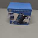 JoyGeek 3 in 1 Charging Station for Apple Devices, Wireless Charger Stand for iPhone 17/16/15/14/13/12/11/SE/X Pro Max Plus - Apple Watch 11/10/9/Ultra 2/8/SE/7/6/5 - AirPods Pro 2/3/2 (Woodgrain Color)