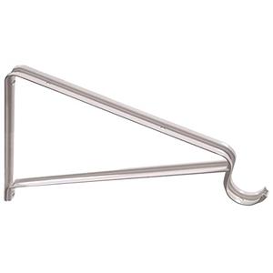 Hillman Group 852014 Flagged - Shelf & Rod Bracket White Removable - 1 Pcs