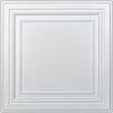 Art3d PVC Ceiling Tiles, 2'x2' Plastic Sheet in White (24-Pack), 24"x24"