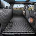 2.0 Truck Hard Bottom Back Seat cover for Large Dogs, XL, Black