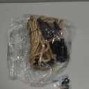 3 Light Plug in Pendant Light Cord, 25FT Hanging Lights with Plug in Cord, Hemp Rope Hanging Light Kit with 2 Way Switch, Farmhouse Pendant Light Kits DIY HangingLight