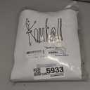 KOUFALL Grey Back Tab Rod Pocket Linen Sheer Curtains for Living Room 52x90 Inches Long