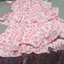Scarlet Darkness Summer Dresses for Women 2025 Floral Corset Dress Long Milkmaid Dress (Small, Pink Roses)