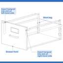 MorningRo 8 Pcs 25" Hangrails File Cabinet Rails Contains 4 Lefts 4 Rights Completes 4 Drawers Compatible with Hon July 1, 1996 and Current 530 Series and 500 Series Files Metal Vertical File Drawers