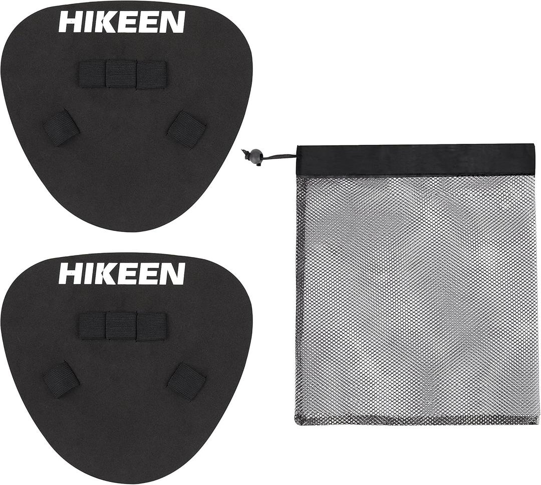 Hikeen 2 Packs Baseball Training Gloves Infield Training Gloves Pancake Glove Softhands Baseball Fielding Trainer Flat Glove Two-Hands