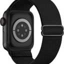 Stretchy Elastic Bands Compatible with Apple Watch Band 46mm 45mm 44mm 42mm 41mm 40mm 38mm 49mm Women Men, Water-Resistant Solo Loop Nylon Sport Straps for iWatch Series 11 10 9 8 7 6 5 4 3 SE Ultra