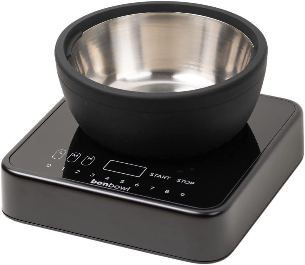 Cooktop + Cookware - Personal Induction Cooktop for Single Servings, Dorm Cooking, Countertop Size, Power Efficient 500 W, Large Bowl 24 oz