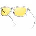 VISOONE Polarized Night Vision Anti Glare Driving Glasses Yellow Lens for Women Men