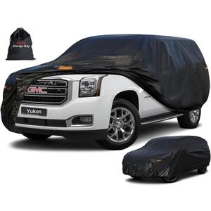 Kayme 7 Layers SUV Car Cover Custom Fit for GMC Yukon (1995-2025) Waterproof All Weather for Automobiles, Outdoor Full Cover Rain Sun UV Protection.