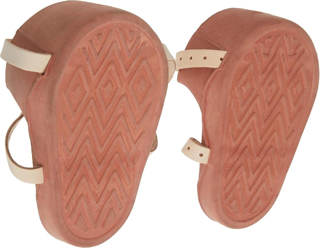 Custom Leathercraft CLC 318 Professional Heavy-Duty Molded Rubber Kneepads,Brown