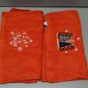 Tiamon 3 Pack Christmas Hand Towels for Bathroom Set Cotton Embroidered 13.7'' x 29.5'' Xmas Snowflake Dish Tea Fingertip Towel Cloths Decorative for Winter Holiday Kitchen Bath Gift (Red,Buffalo)