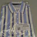 Amazon Essentials Men's Short-Sleeve V-Neck T-Shirts, Pack of 2 (Blue, S)