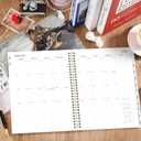 2026 Planner - Planner 2026, 2026 Planner Weekly and Monthly, January 2026 - December 2026, 10" x 8", Calendar Planner with Twin-Wire Binding - Black Golden