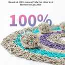 PETKIT Mixed Cat Litter Fast Clumping, Flushable, Ultra Absorbent, 100% Natural Ingredients Litter, Water Dissolvable, Really Dust-Free, Low Tracking Bentonite Tofu Litter (7.9lb2 Bags)