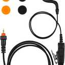 CLP1010 Earpiece Compatible with M0torola CLP1040 Walkie Talkie 2 Way Radio with G Shape Single Wire Earpiece and Mic PTT(1 Pack)