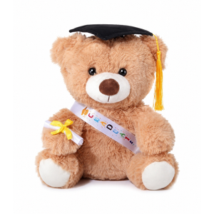 WEIGEDU Graduation Gift Teddy Bear Stuffed Animal Plush Toy with Cap, Sash & Diploma, Graduation Gift for Kids, Students, Boys & Girls, 12 Inch