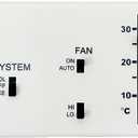 RV Thermostat, RV Analog Thermostat Replacement for Dometic (Cool Only/Furnace) 3106995.032, 12 VDC (White)